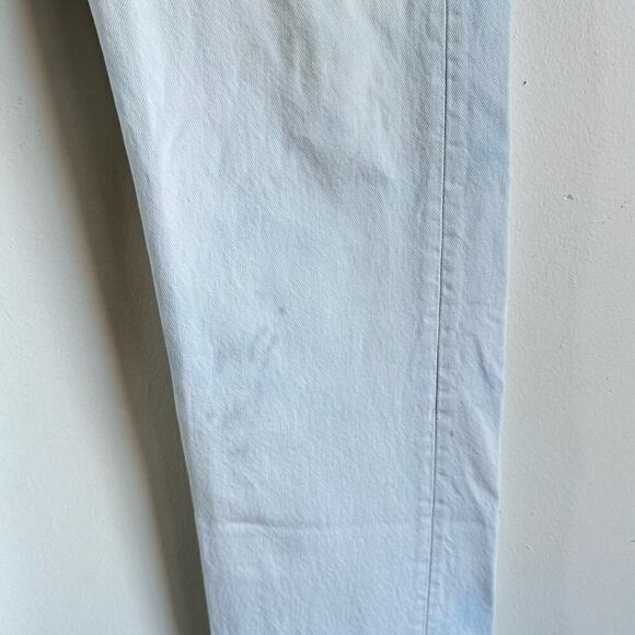 Vintage 90's LEVI'S 501 White/Pale Blue Jeans - Picture 4 of 8